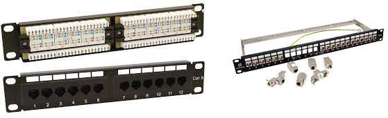 loaded & unloaded patch panel
